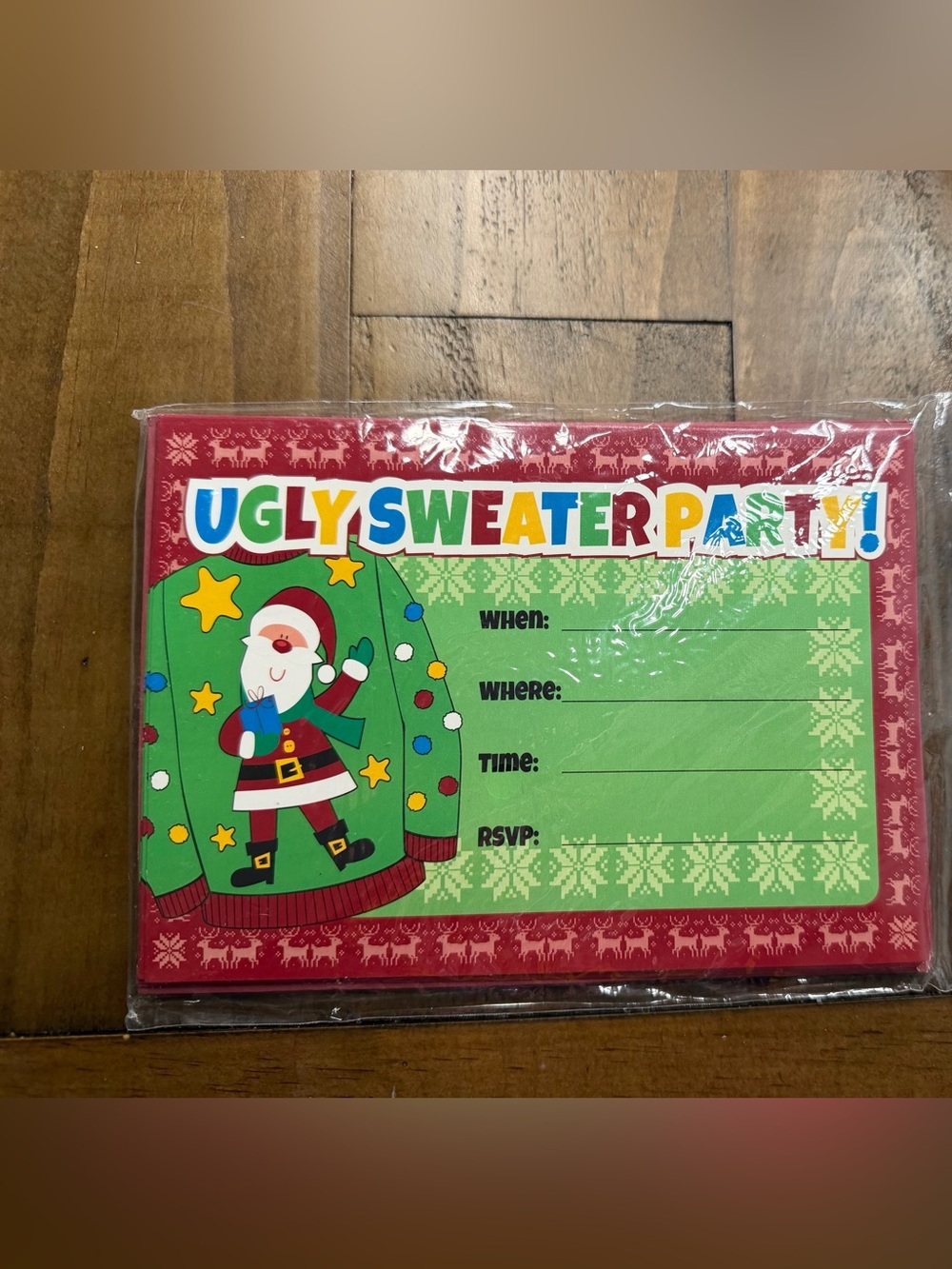 Christmas invitations ugly Christmas sweater party invitations 5x7 new 10